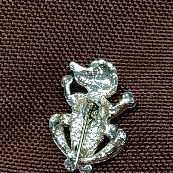 Vintage Dog "Poodle" Rhinestone Brooch/Pin - Picture 5 of 5